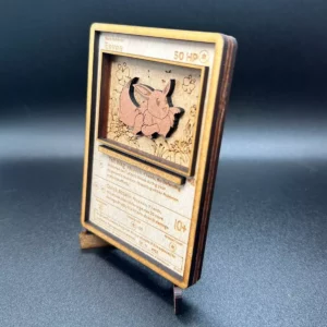 Eevee 3D Wooden Card