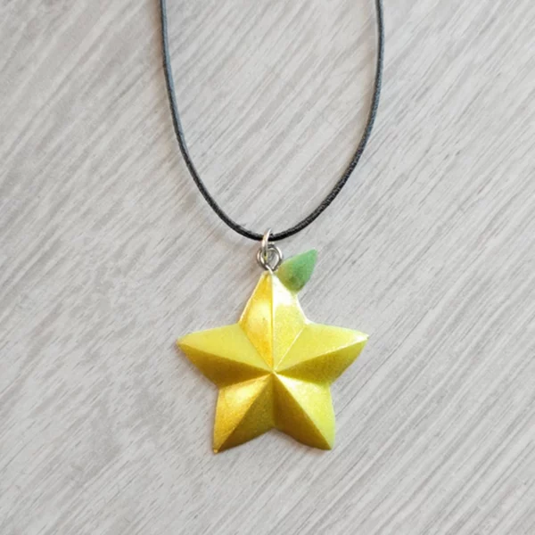 Inspired Paopu Fruit pendant Kingdom Hearts Necklace