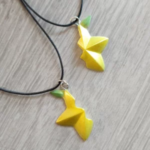 Inspired Paopu Fruit matching pendant – Kingdom Hearts Necklace