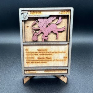 Sylveon 3D Wooden Card