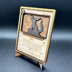 Umbreon 3D Wooden Card