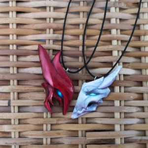 Fan Art Yasuo and Yone LOL Inspired Necklace