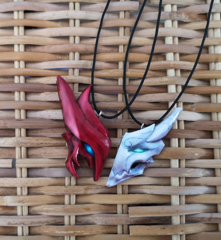 Fan Art Yasuo and Yone LOL Inspired Necklace